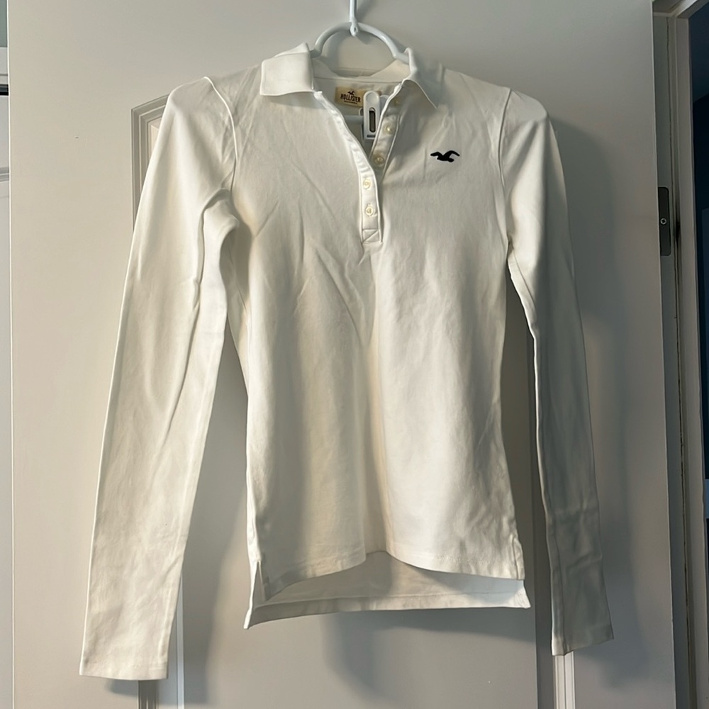 [Hollister] Long Sleeve Polo Shirt